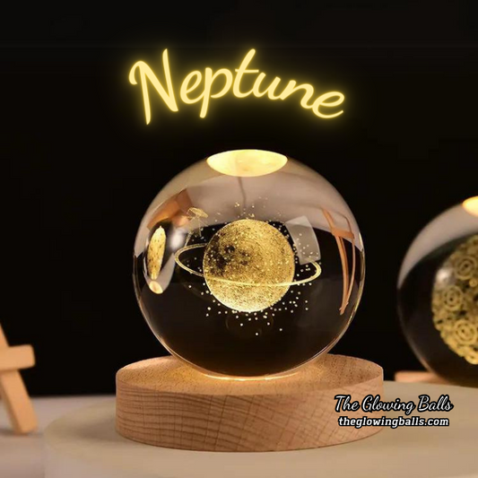 3D Neptune Crystal ball