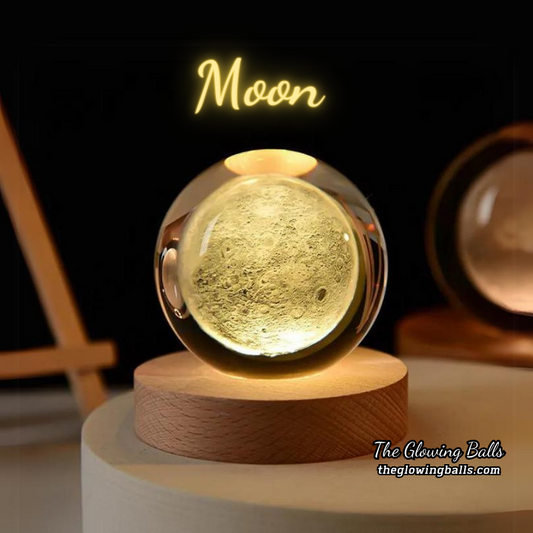 3D Moon Crystal ball